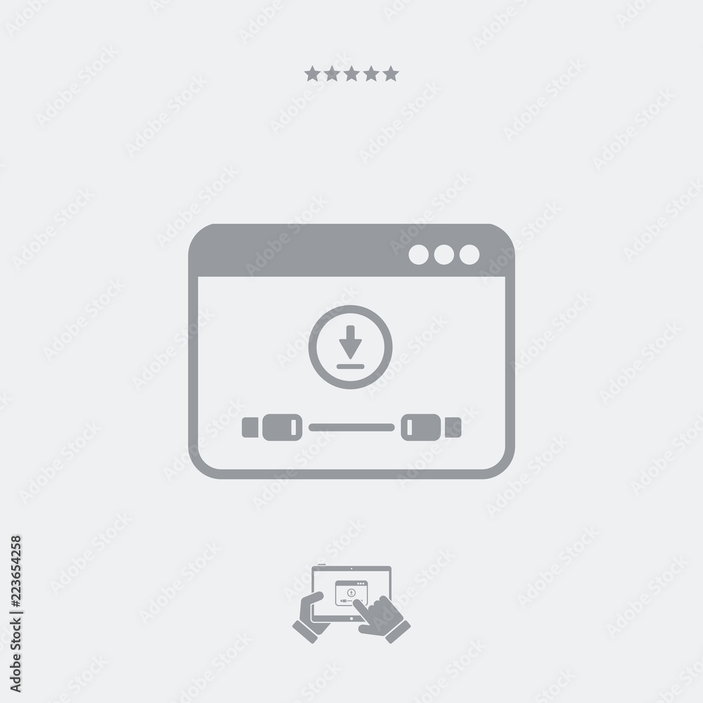 Download cable flat icon Download cable flat icon