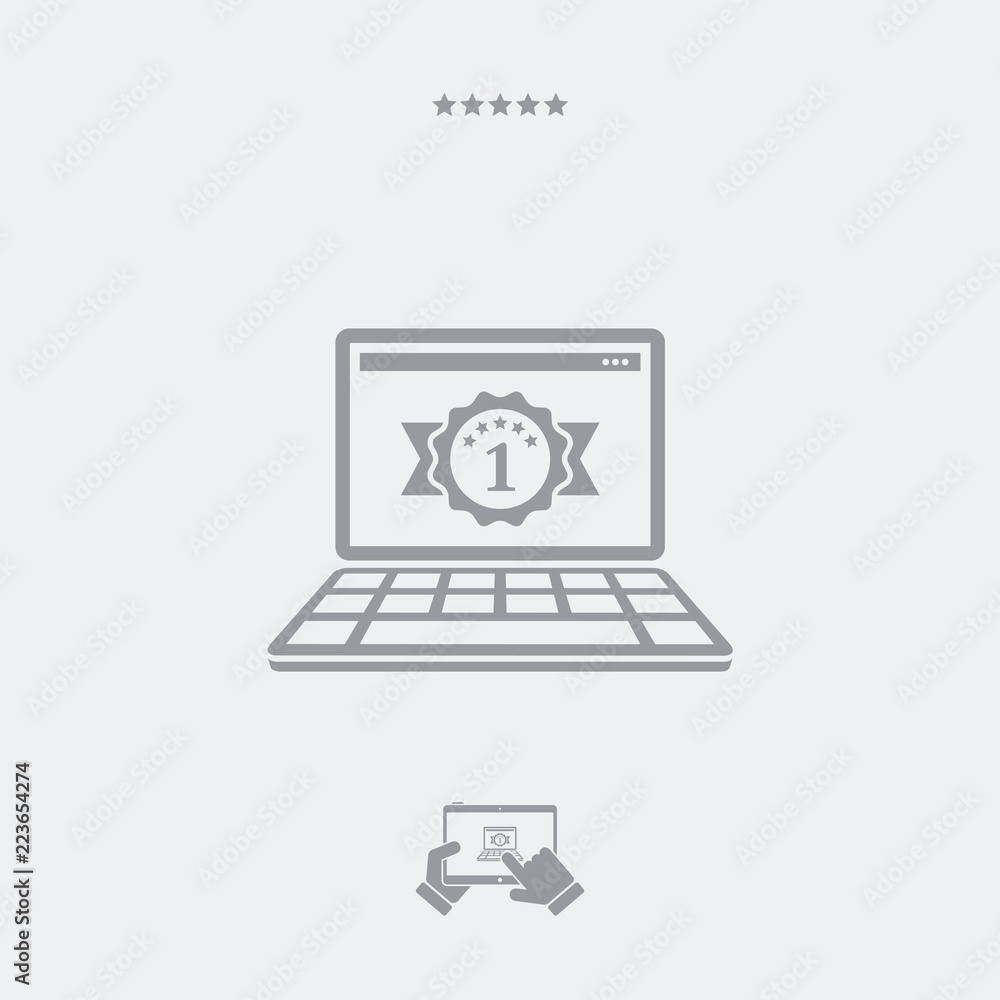 Best laptop flat icon Best laptop flat icon