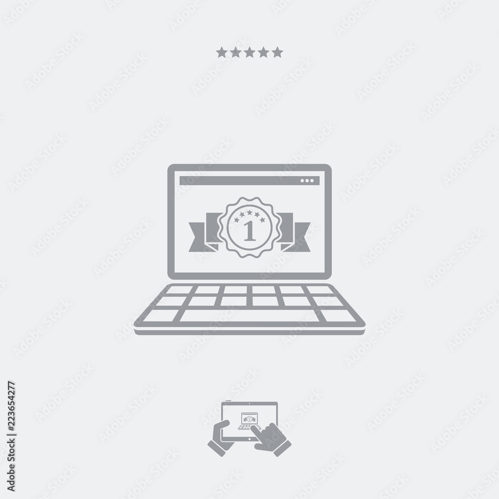 Best laptop flat icon Best laptop flat icon