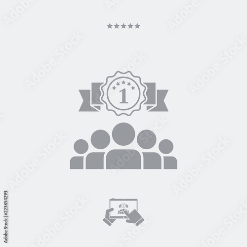 Sport winner flat icon
