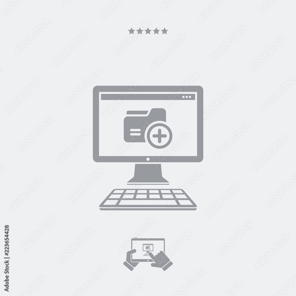 New folder flat icon