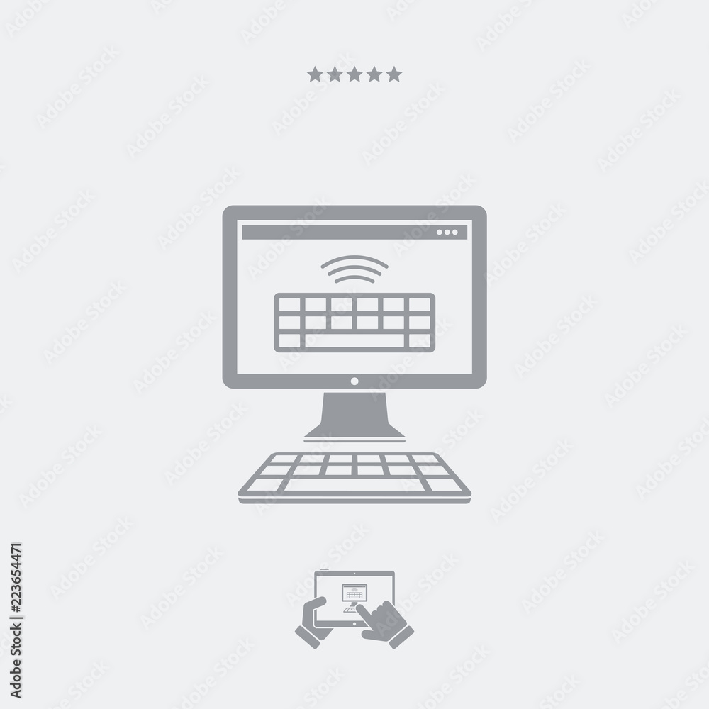 Wireless keyboard flat icon Wireless keyboard flat icon