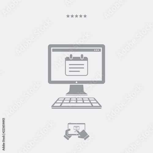 Notepad application flat icon