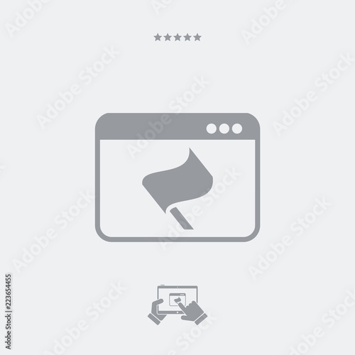 Target flag application icon
