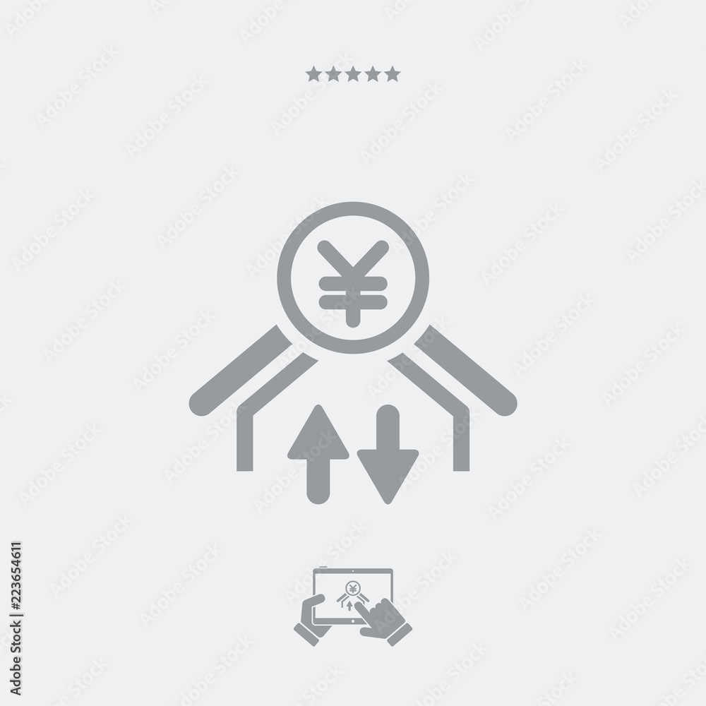 Money transfer icon - Yuan Money transfer icon - Yuan