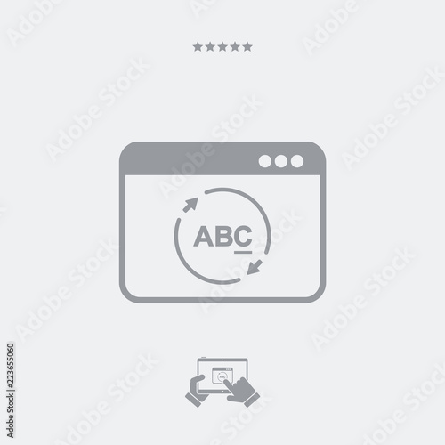 Refresh text window icon