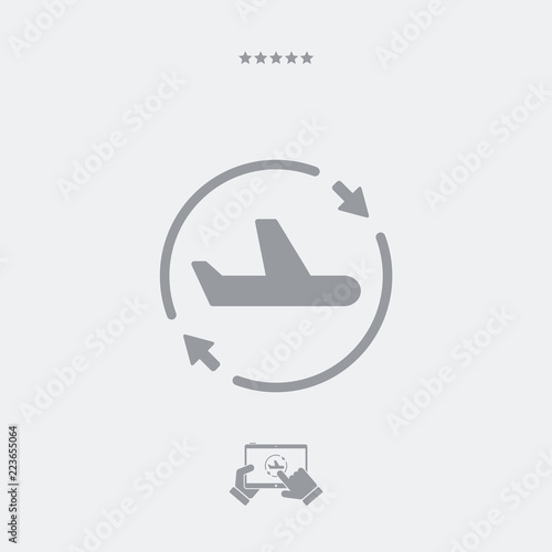 Airline services renew icon