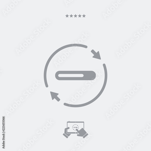 Refresh progress bar icon