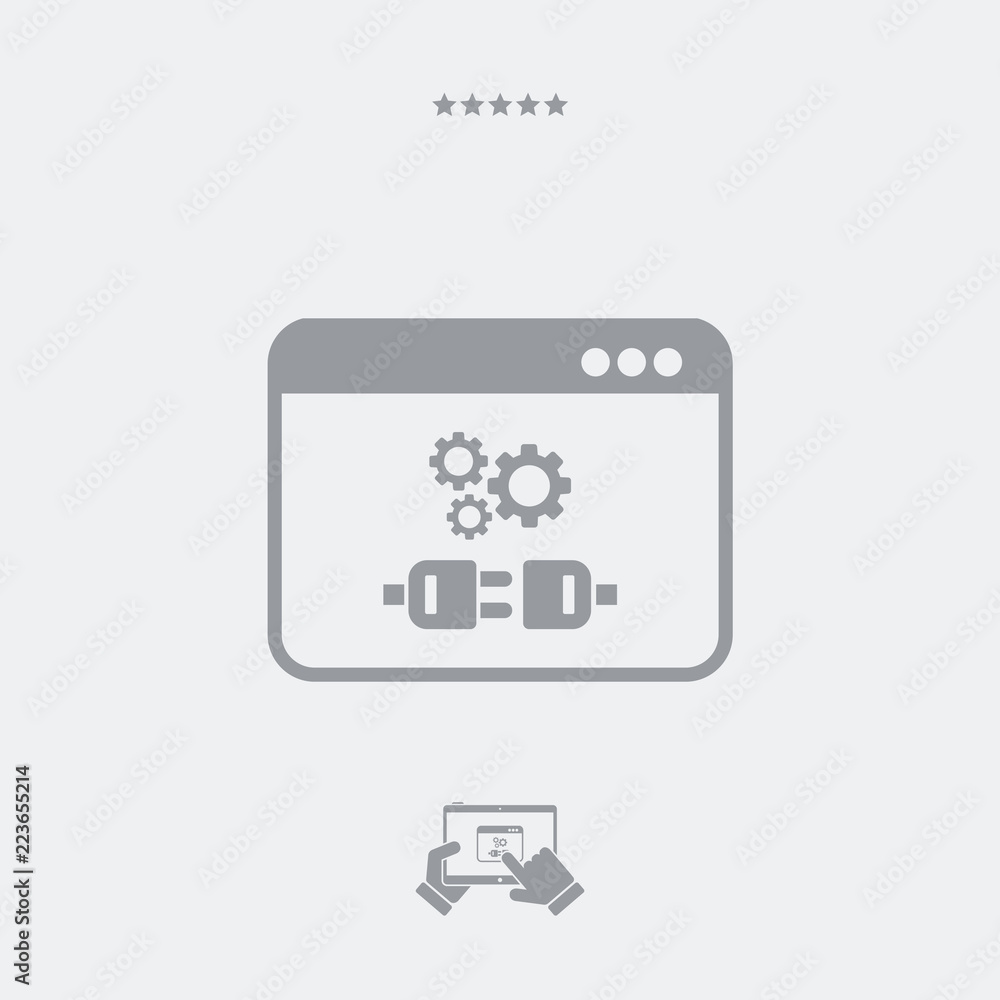 Plug connection flat icon Plug connection flat icon