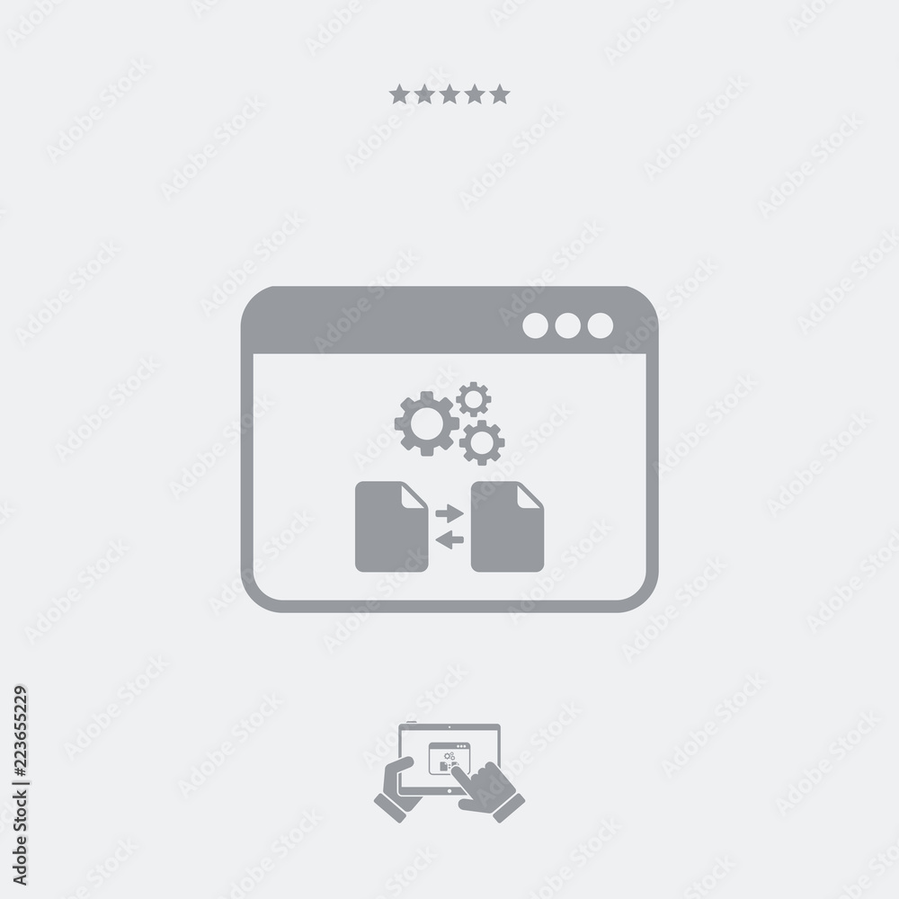 Files transfer settings icon Files transfer settings icon