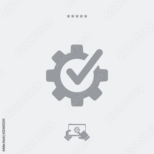 Checking assistance flat icon