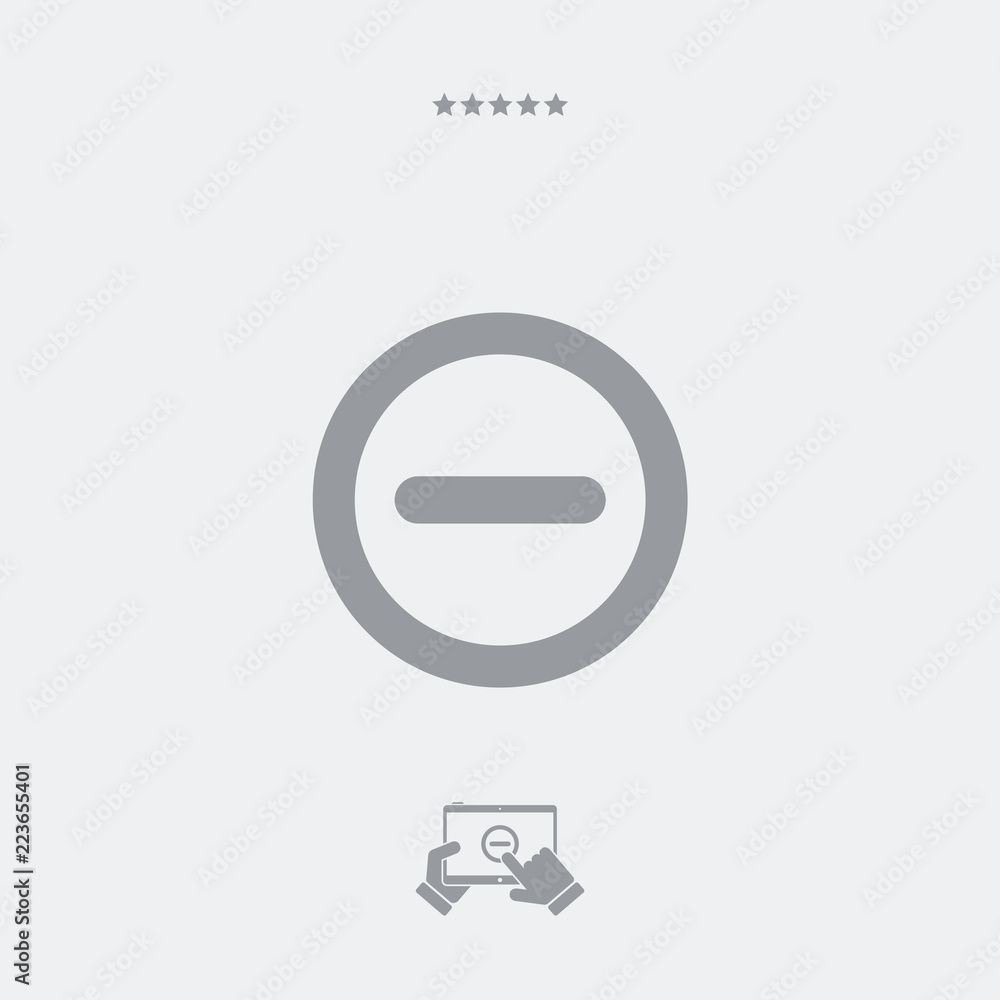 Forbidden access flat icon Forbidden access flat icon
