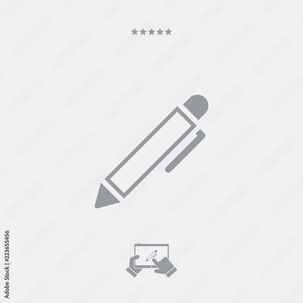 Pen - Flat vector icon Pen - Flat vector icon