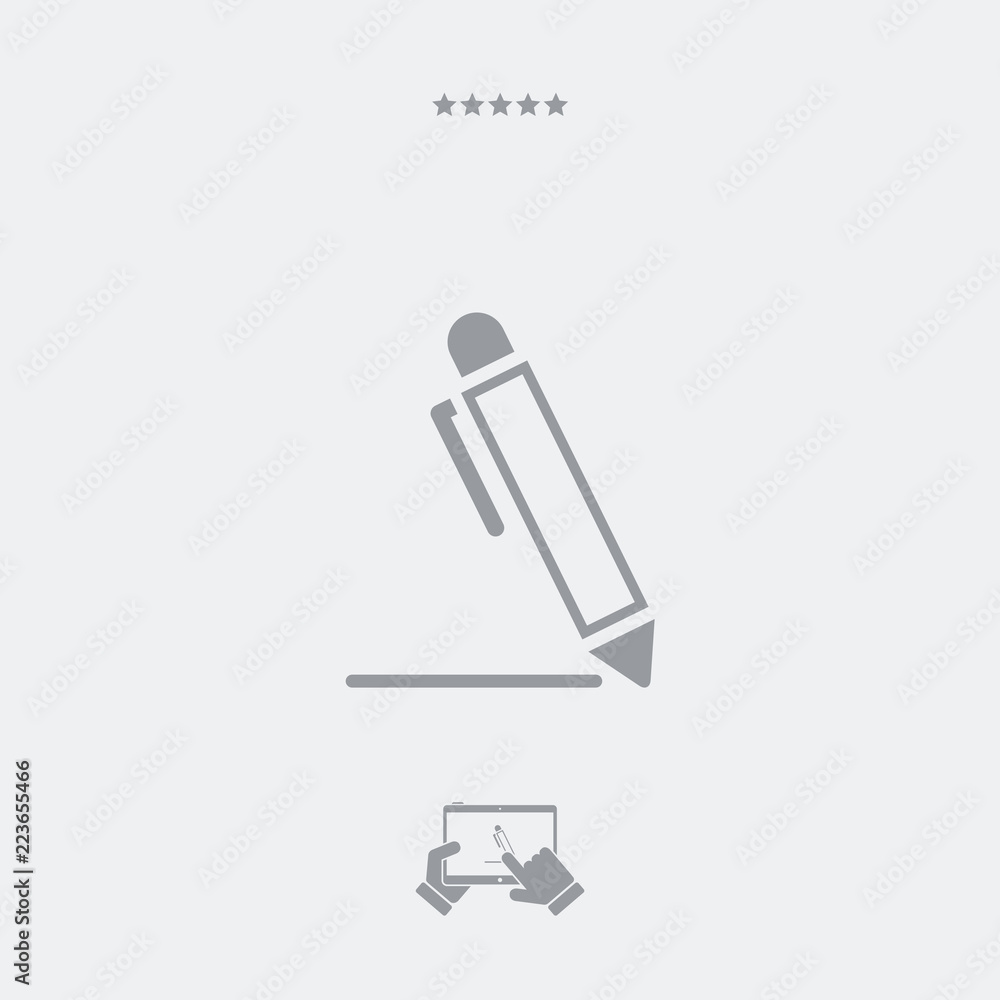 Pen - Flat vector icon Pen - Flat vector icon