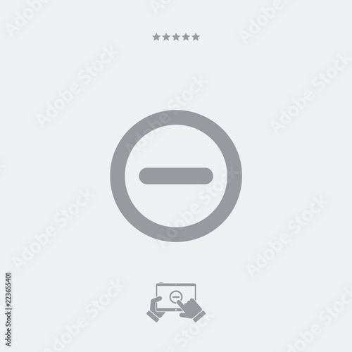 Forbidden access flat icon