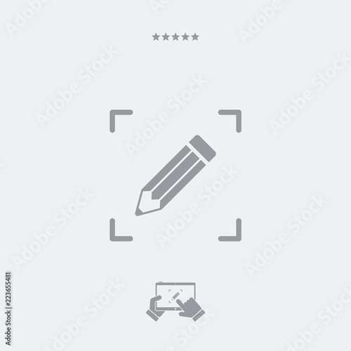 Customized design service icon
