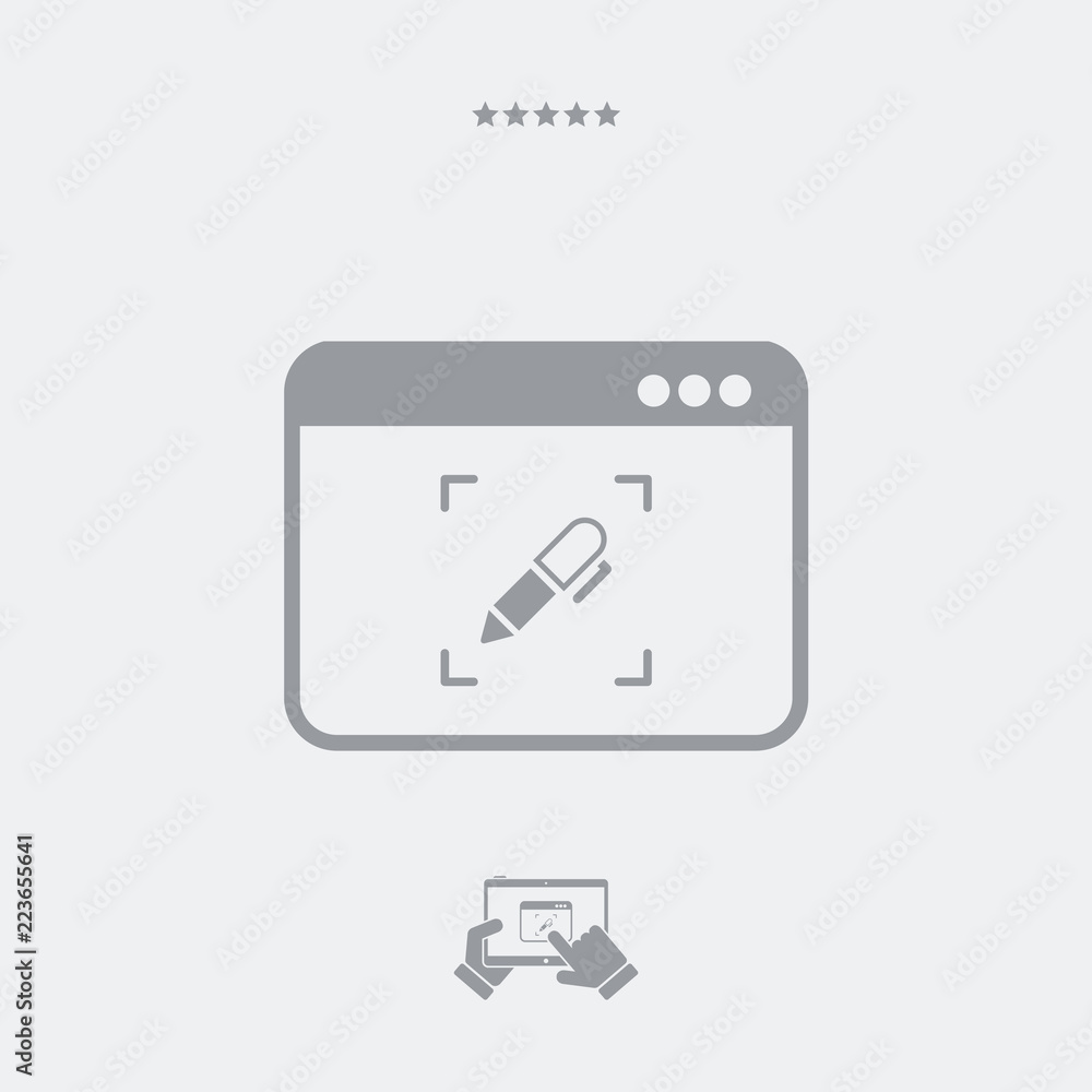 Customized digital service icon Customized digital service icon
