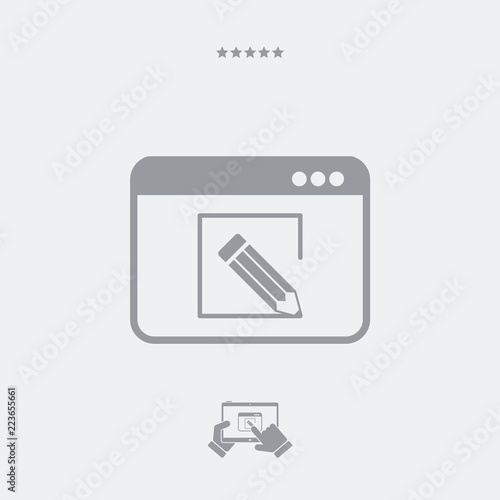 Customized web services icon