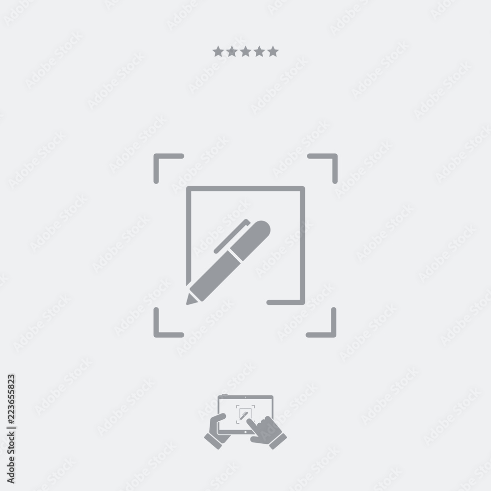 Personalized services flat icon Personalized services flat icon