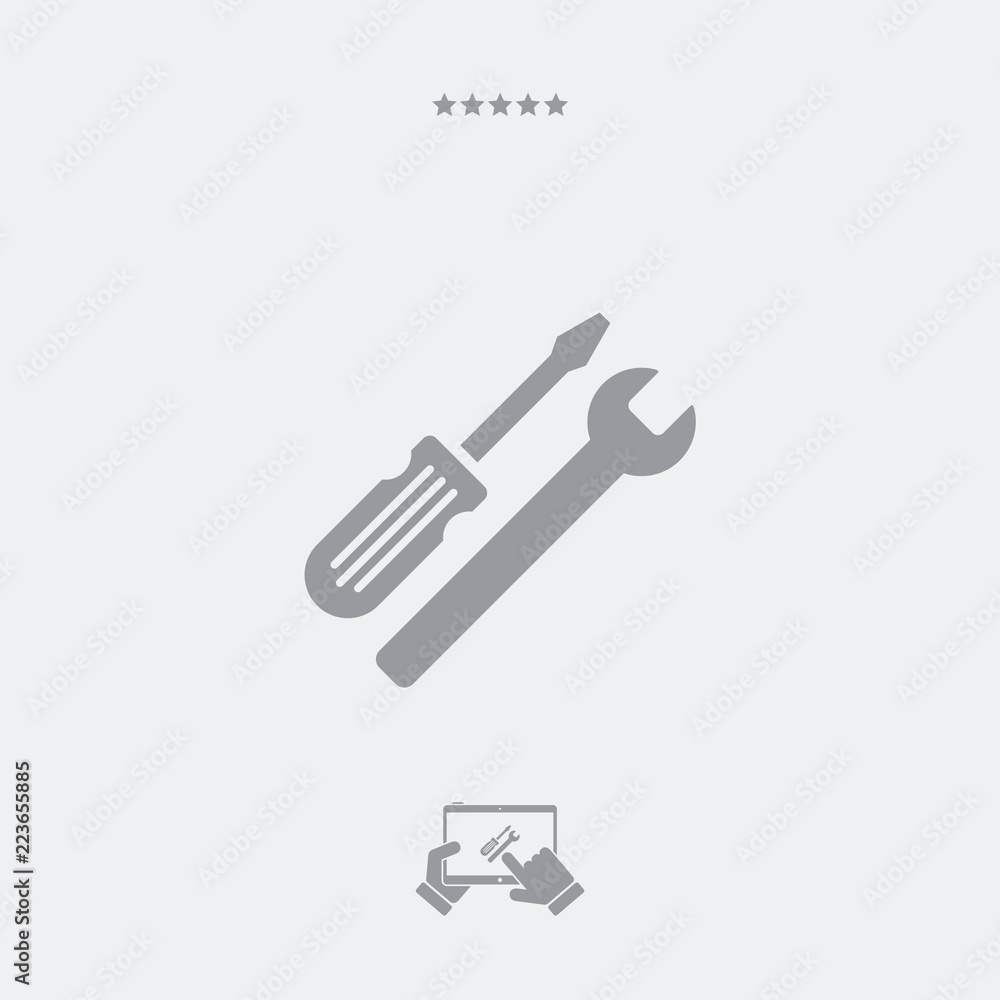 Technical assistance flat icon Technical assistance flat icon