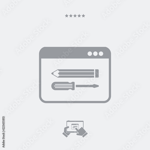 Custom assistance services icon