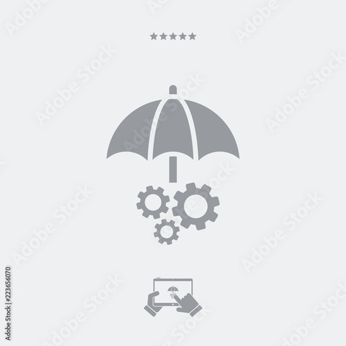 System protected - Minimal vector icon