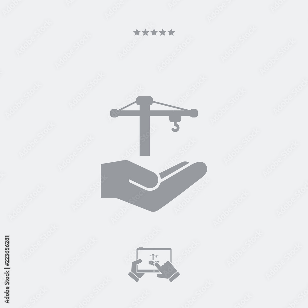 Service offer - Building concept - Minimal icon Service offer - Building concept - Minimal icon