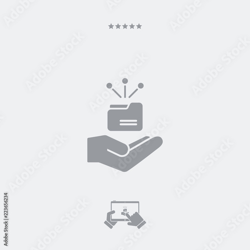 Service offer - Data network - Minimal icon