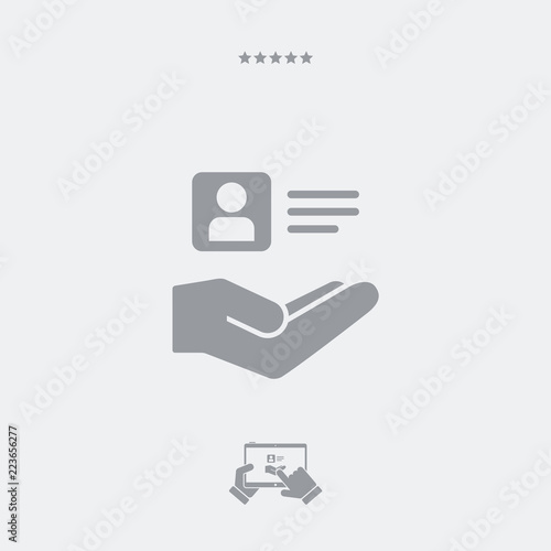 Service offer - Personal informations - Minimal icon