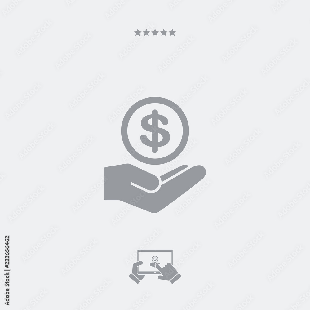 Money services - Dollars - Minimal modern icon Money services - Dollars - Minimal modern icon