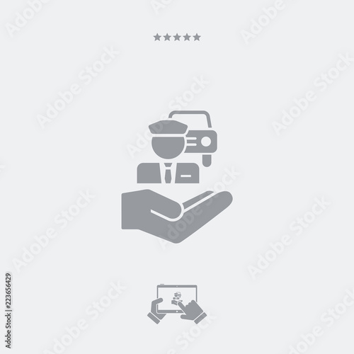 Chauffeur service - Minimal icon