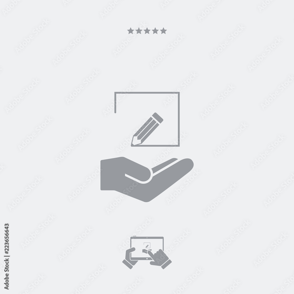 Project design - flat icon Project design - flat icon