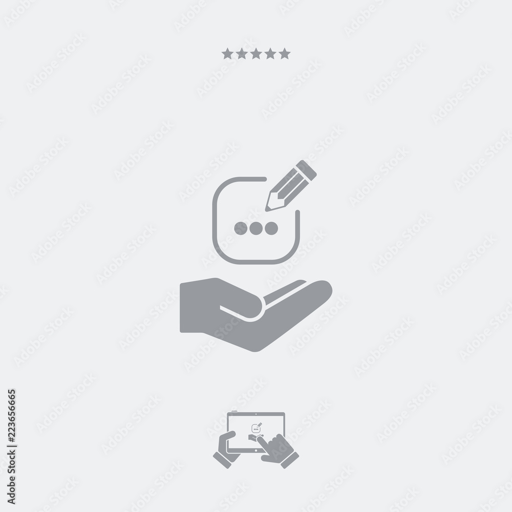 Message flat single icon Message flat single icon