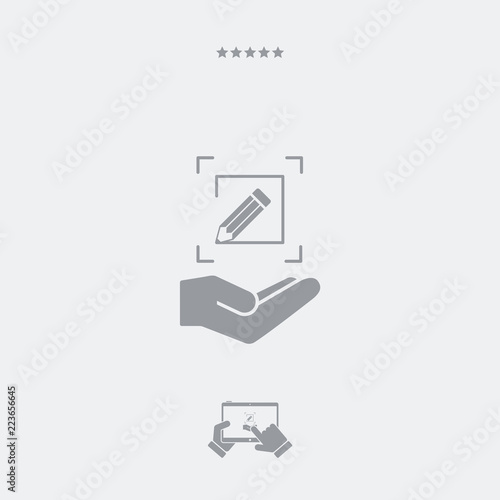 Customized design services - Flat minimal icon
