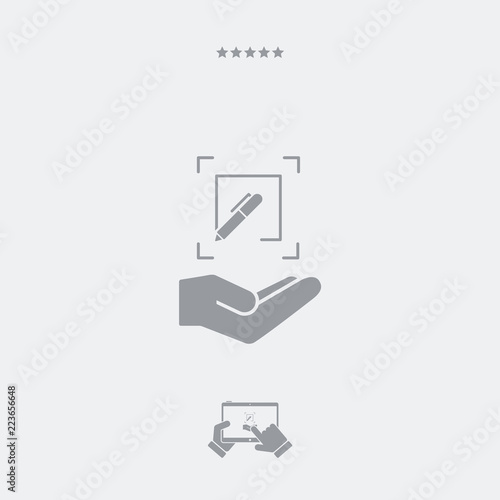 Customized design services - Flat minimal icon