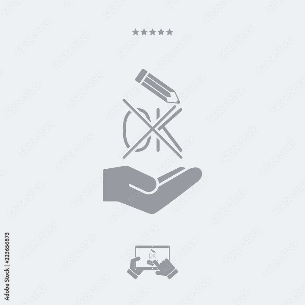 A pencil which marks the option A pencil which marks the option