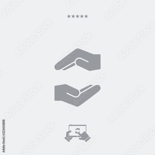 Care gesture - Vector minimal icon