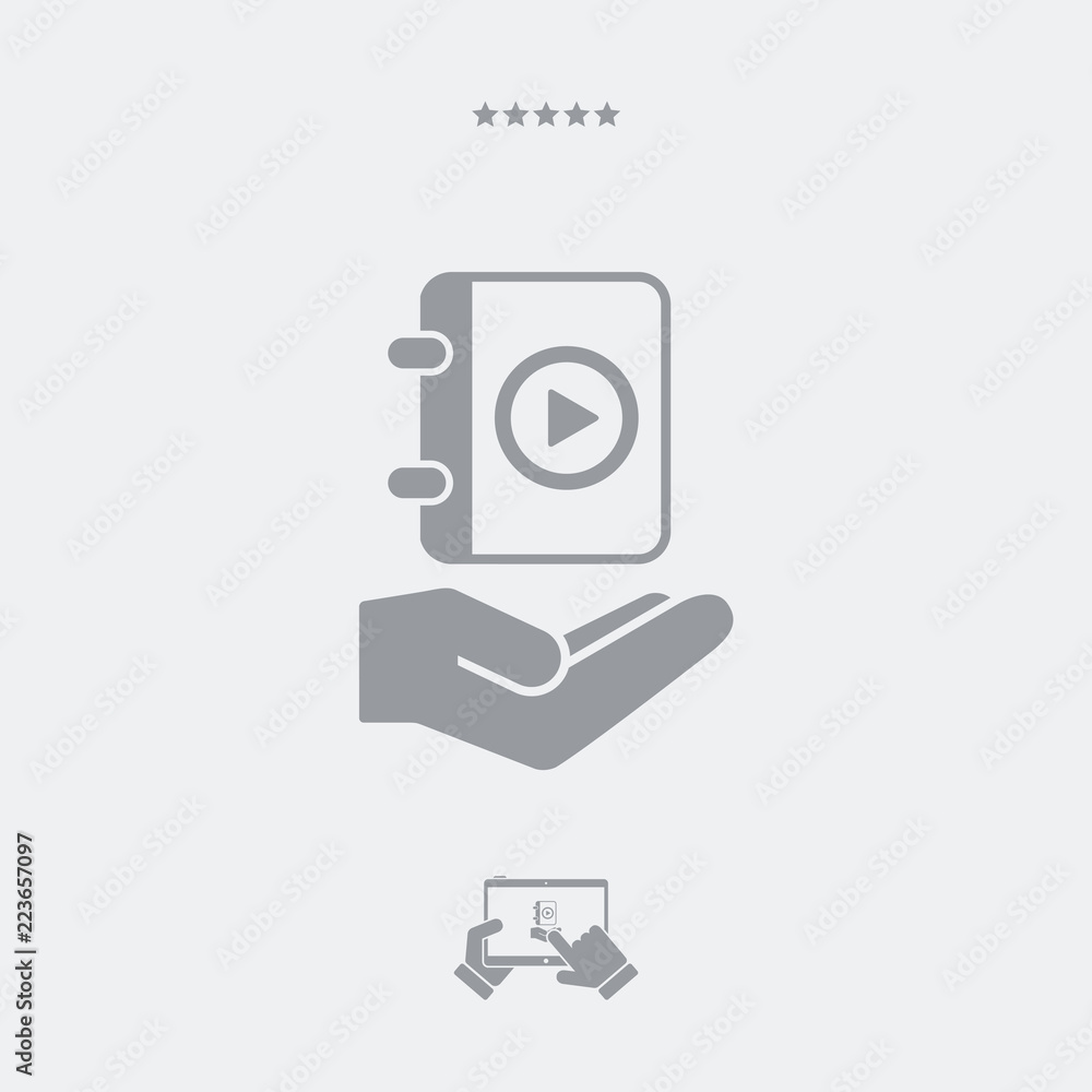 Multimedia playlist - Minimal icon Multimedia playlist - Minimal icon