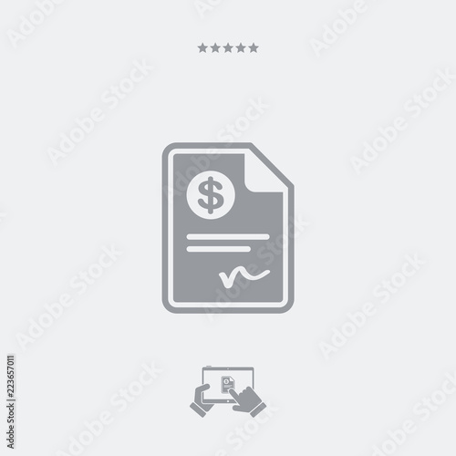 Payment document - Minimal icon