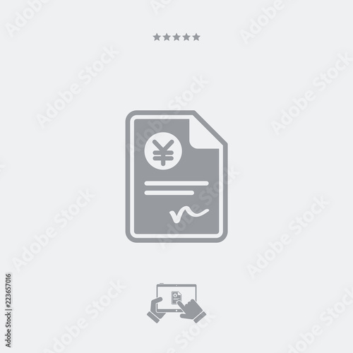 Payment document - Minimal icon