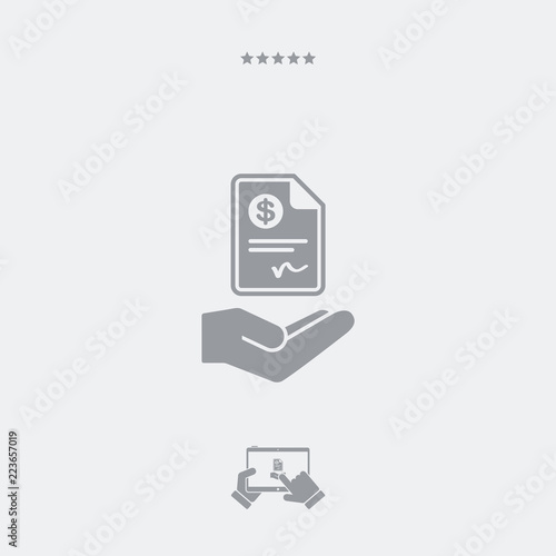 Payment document services - Minimal icon