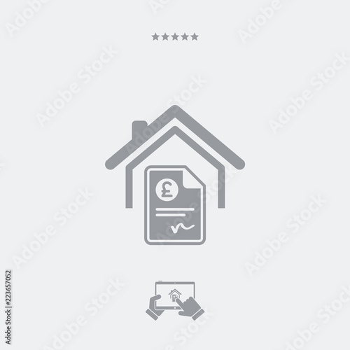 Home cost icon - Sterling
