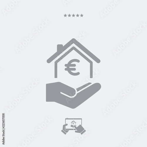 Home cost icon - Euro