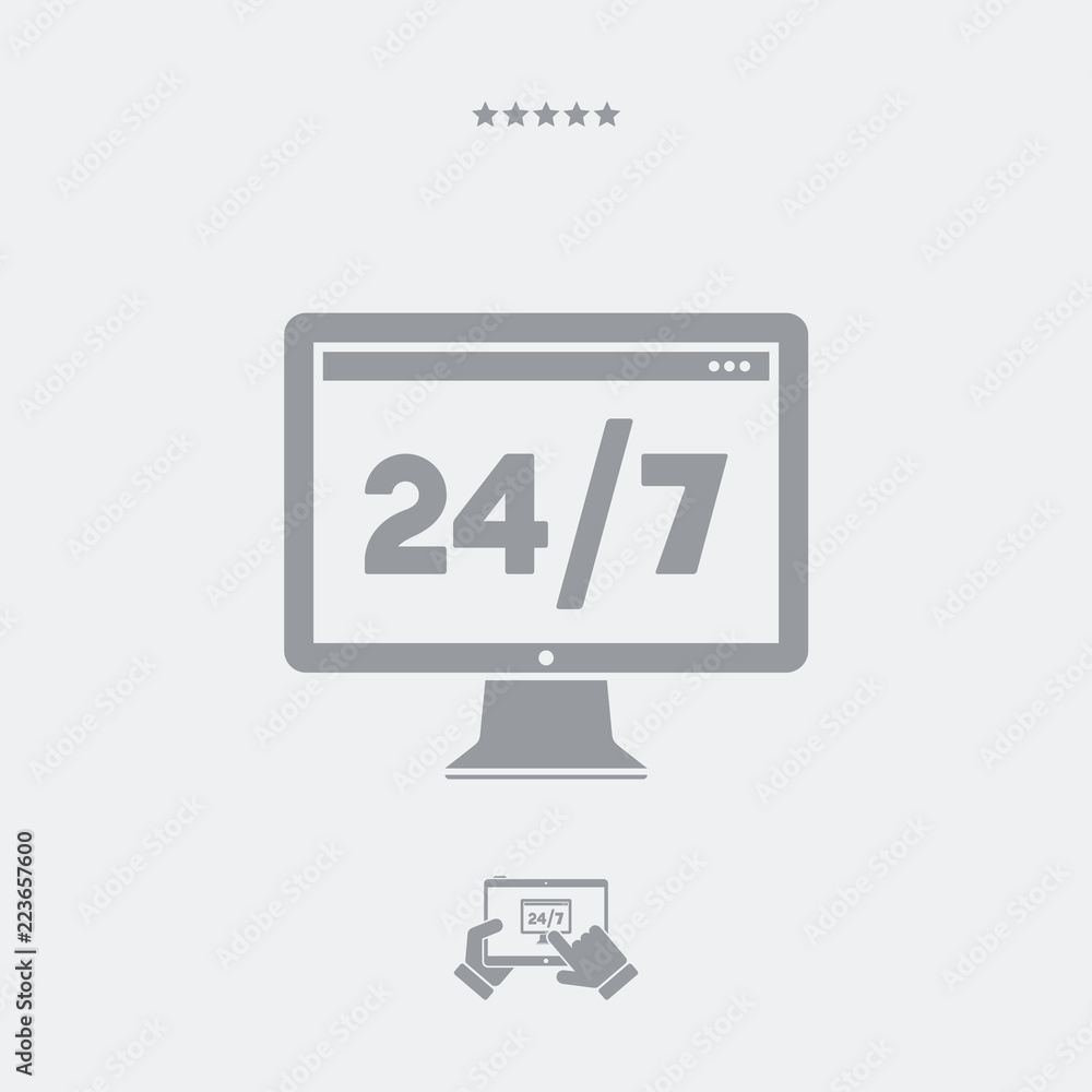 Steady data services - Vector web icon Steady data services - Vector web icon