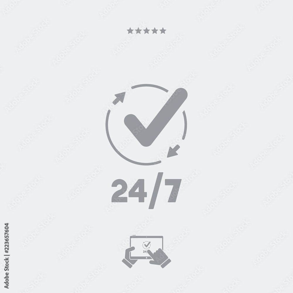 Steady checking services - Vector web icon Steady checking services - Vector web icon