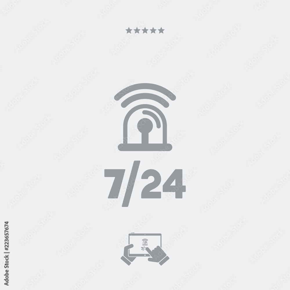 Steady protection service - Vector web icon Steady protection service - Vector web icon