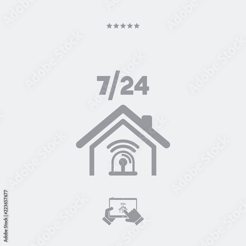 Steady protection service - Vector web icon