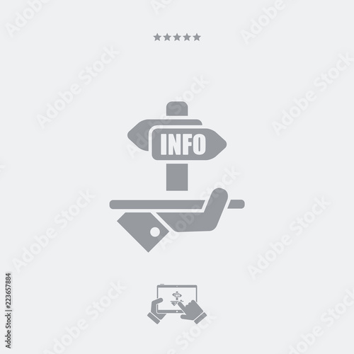 Info services - Vector web icon