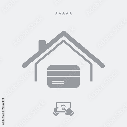 Wallpaper Mural Credit card concept - Vector web icon Torontodigital.ca