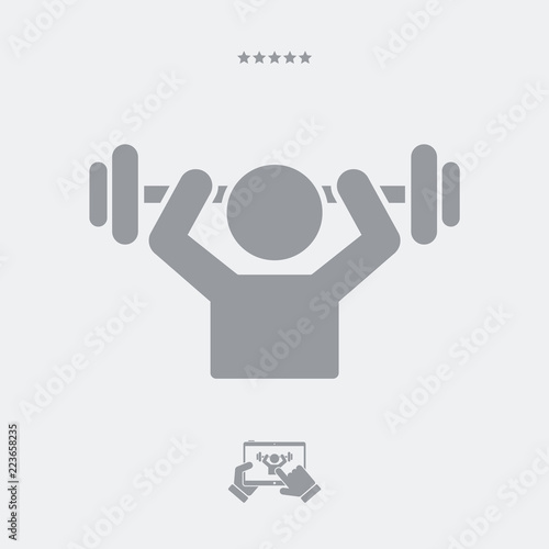 Gym activity - Vector web icon